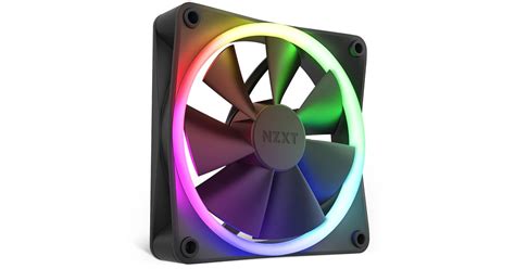 NZXT F120 RGB 120 mm RGB Case Fan - Single Pack (Black) - RF-R12SF-B1
