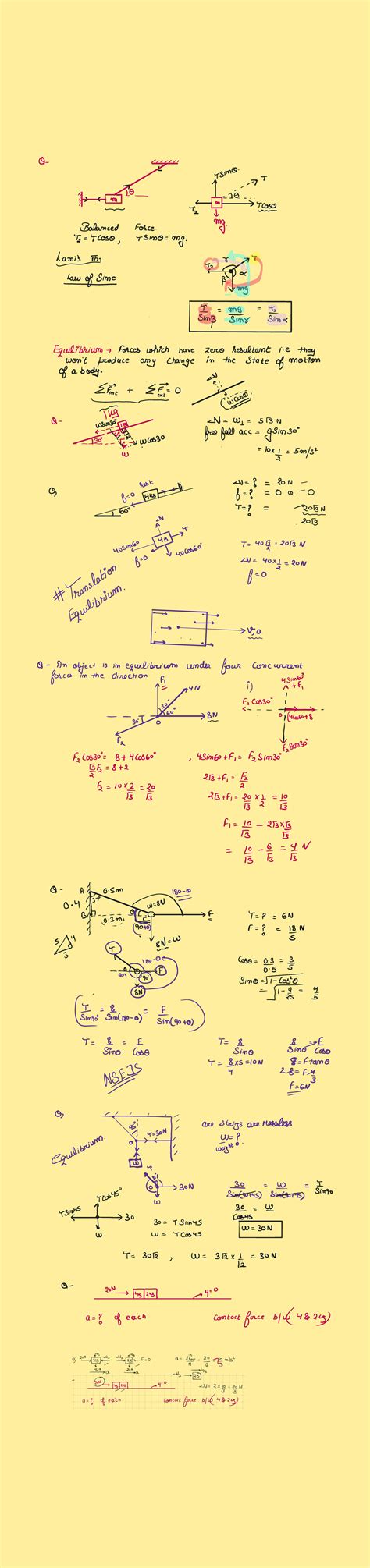 TSino T 10 10 3 TCOSO 1 Balanced Forces and Equilibrium Analysis - Studocu