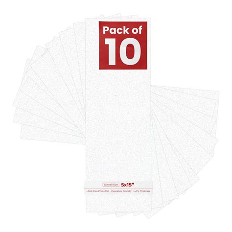 Oyster Shell White 5x15 Uncut Mat Board - Blank Sheets, No Opening ...