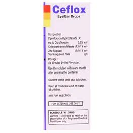 Ceflox Eye/Ear Drops | Uses, Side Effects, Price | Apollo Pharmacy