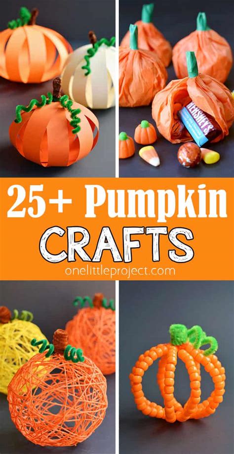 Easy Pumpkin Crafts 的图像结果