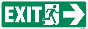 SignageShop Exit with Man Running Emergency Sign Price in India - Buy ...