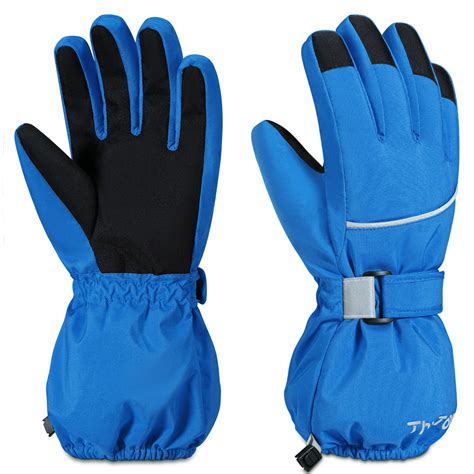 ThxToms Kids Winter Gloves, Waterproof Snow Gloves for Outdoor Sports ...