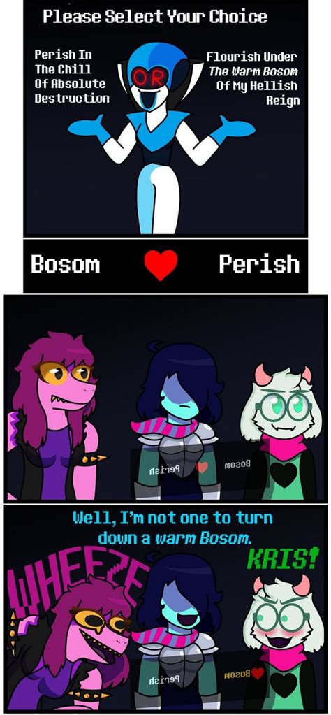 "Bosom or Perish" --- Chapter 2 Spoilers --- : r/Deltarune