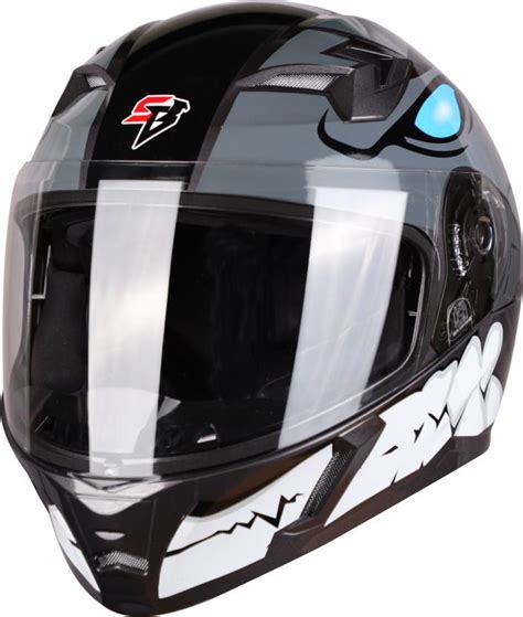 Steelbird Air STEELBIRD SBA-21 BORN READY GLOSSY HONDA GREY FULL FACE M ...