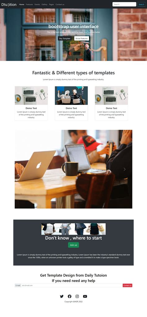Bootstrap Web UI 的图像结果