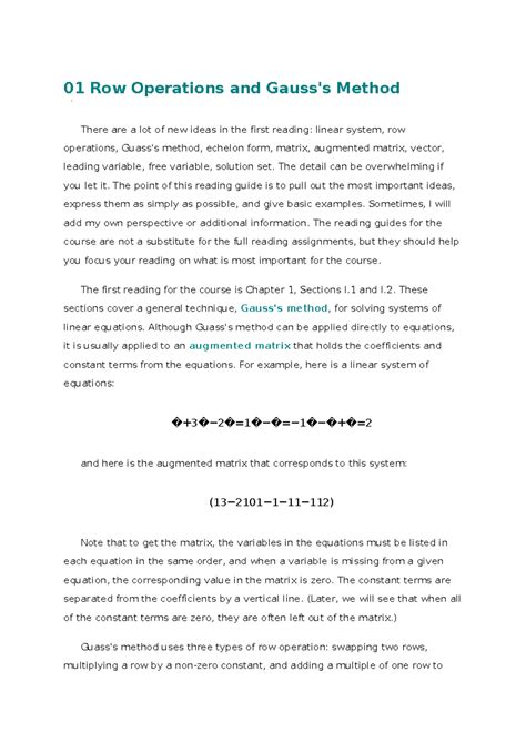 Image result for Row Operations Method