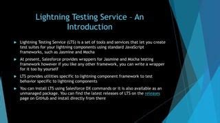 Image result for Salesforce Lightining Testing Tutorial