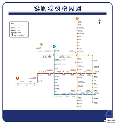 沈阳地铁 - 地铁线路图