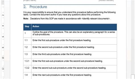 How to Write a Standard Operating Procedure 的图像结果