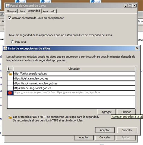 Image result for Solucionar Error de Seguridad Java