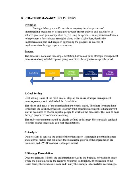 Strategic Management Process 的图像结果