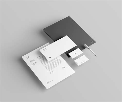 Stationery Branding & Identity Mockup - PSD