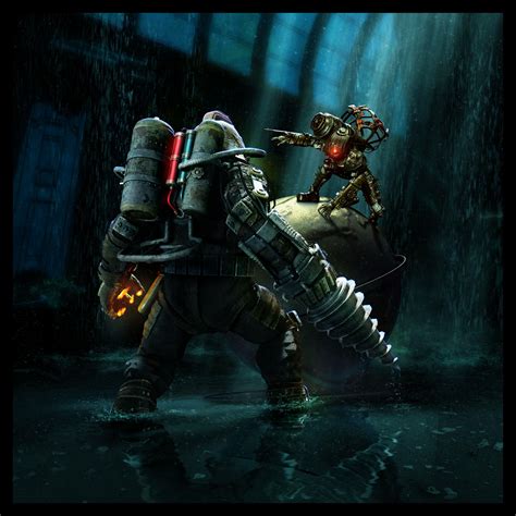 Subject Delta vs Big Sister | Bioshock, Bioshock game, Bioshock art