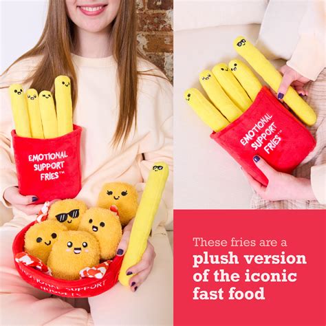 Emotional Support Fries Viral Cuddly Food Plush | by Relatable