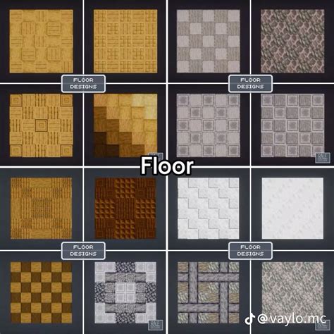 minecraft floor ideas | Minecraft floor designs, Minecraft decorations ...