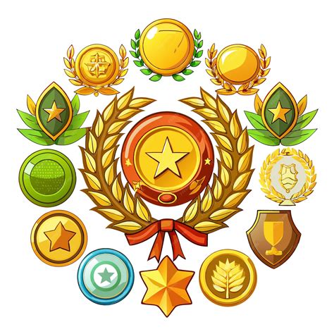 26+ Free Golden Shields With Laurels And Medals Vector