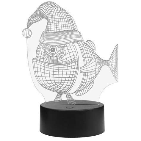 Buy Prosperveil 3D Stereo LED Acrylic Light Touch Switch Table Lamp ...