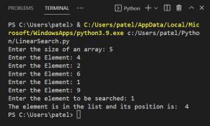 Image result for Linear Search Python Algorithm Steps for Element Is Dataset