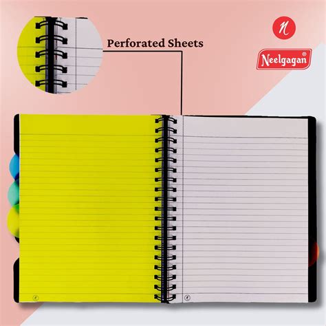 Premium Notebook No.00, Five Subject, 300 Pages, (11.0cm x 14.2cm ...