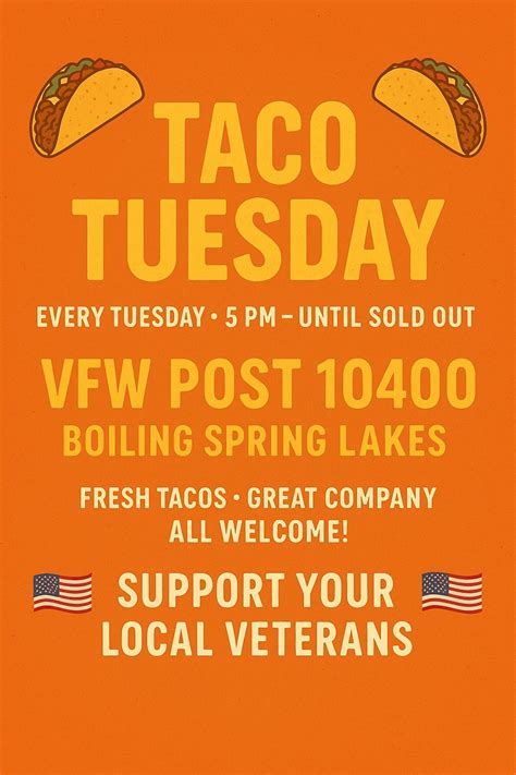 Taco Tuesday!, 3161 George II Highway, Boiling Spring Lakes, NC, United ...