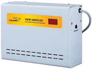 V-Guard VEW 500 PLUS FOR AC UP TO 2 TON (90V-300V) VOLTAGE STABILIZER ...