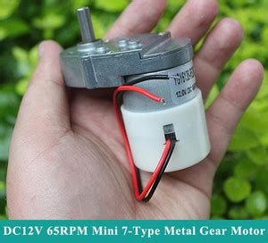 EASTRA Forever Gearbox Motor DC 3V-12V 16RPM-65RPM Slow Speed Micro ...