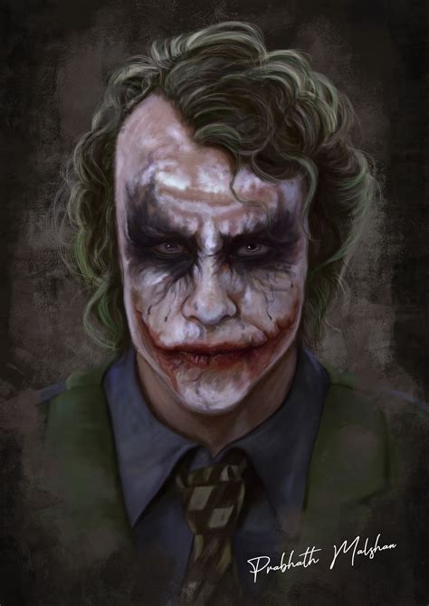Heath Ledger Joker Artwork