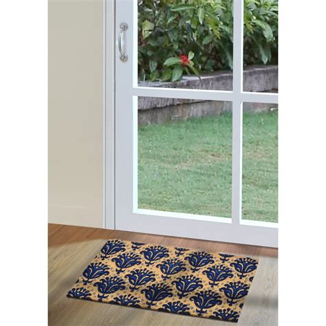 home by Nilkamal Multicolor Polypropylene Ikat Door mat : Amazon.in