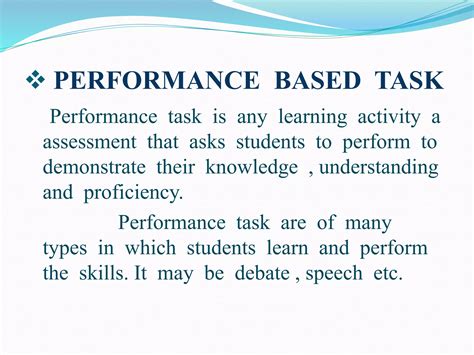 Image result for Performance-Based Task