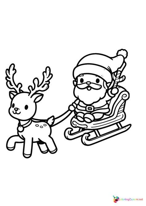 Christmas coloring page – Coloring corner
