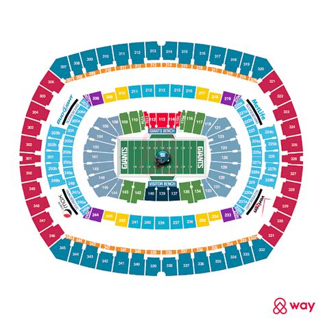 MetLife Stadium Seating Chart & Map | Way.com