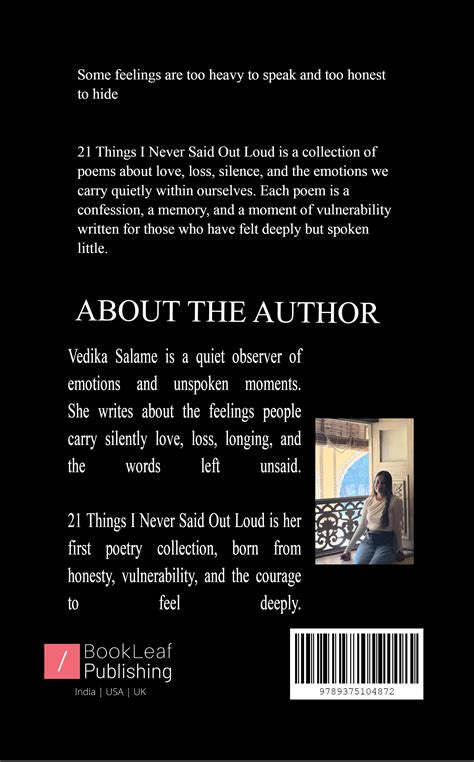 21 Things I Never Said Out Loud – BookLeaf Publishing Bookstore