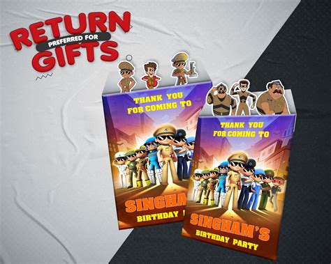 Little singham Theme Mini Magnetic Return Gift Pack | birthday par ...