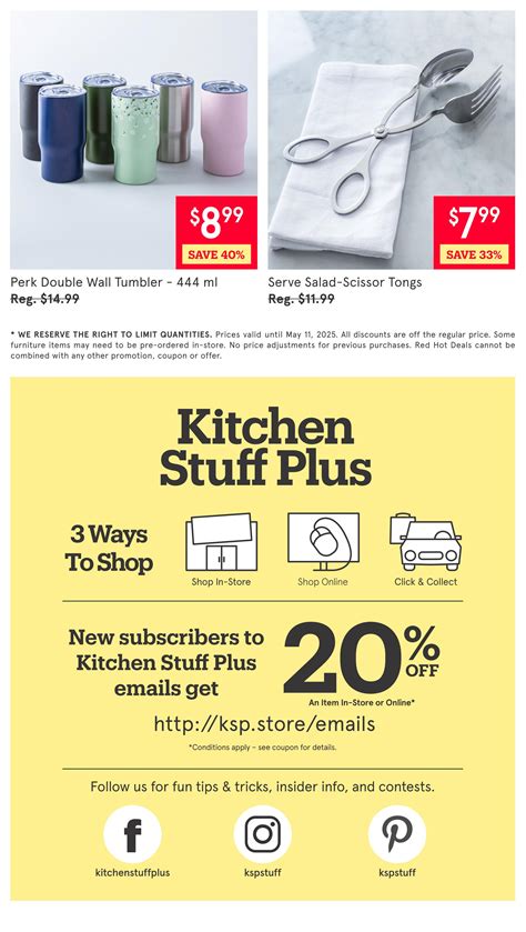 Kitchen Stuff Plus Red Hot Deals Flyer May 5 to 11