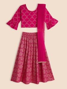 House of Pataudi Girls Lehenga Choli Ethnic Wear Printed Lehenga Choli ...