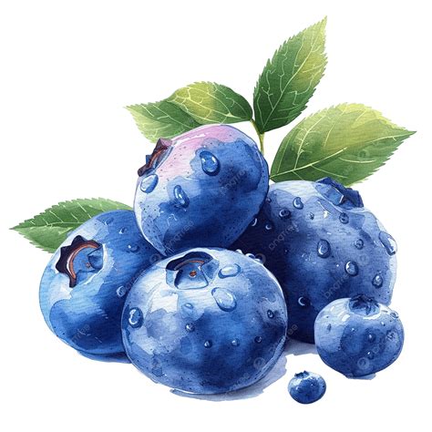 Watercolor Juice Blueberry Clip Art, Watercolor, Hand Painted, Clip Art ...