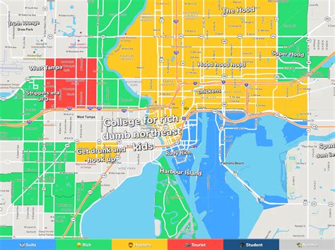 Map Of Downtown Tampa Florida | Maps Of Florida