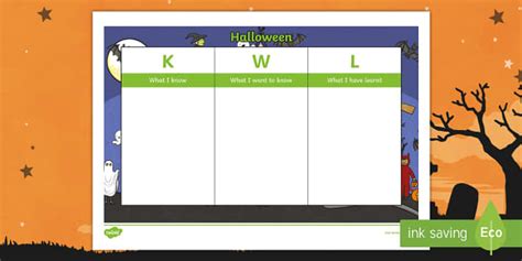 Halloween KWL Grid