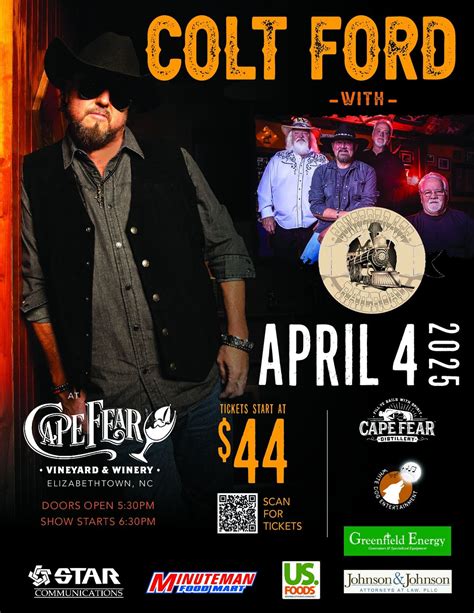 Colt Ford--Come Back Event at Cape Fear with Confederate Railroad, Cape ...