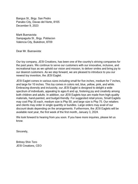 Business Letter Example PDF 的图像结果