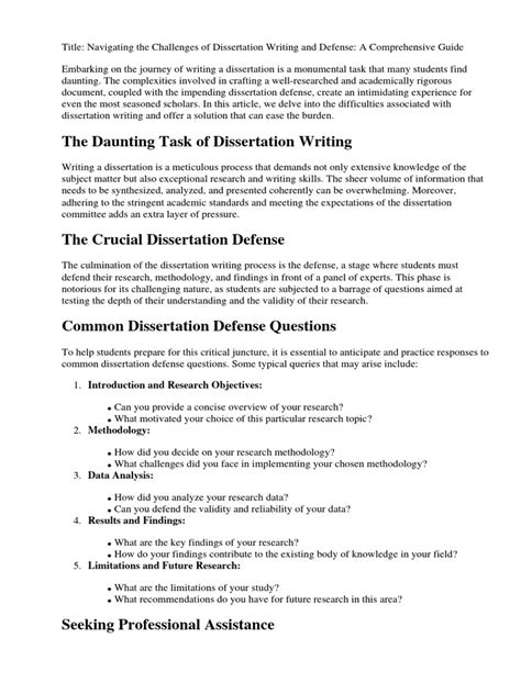 Image result for Dissertation Defense Questions Examples