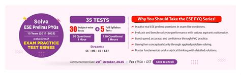 MADE EASY Classroom Courses for ESE, GATE, SSC JE, and PSUs Exams