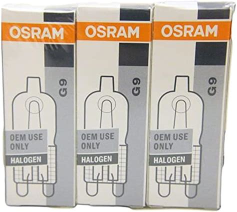 Buy G9 OSRAM Halogen Light Bulbs, 40W Clear Capsule (NON-LED), Dimmable ...