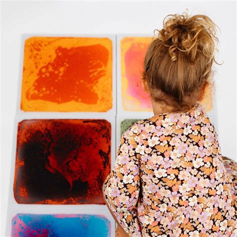 Liquid Floor Tiles┃Vibrant Sensory Play For Children