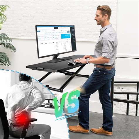 Buy Standing Desk Converter 30 inch, Height Adjustable Sit to Stand ...