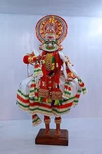 Buy Leela HANDICRAFTS Wooden HANDICRAFTS Kerala Model KATHAKALI Statue ...