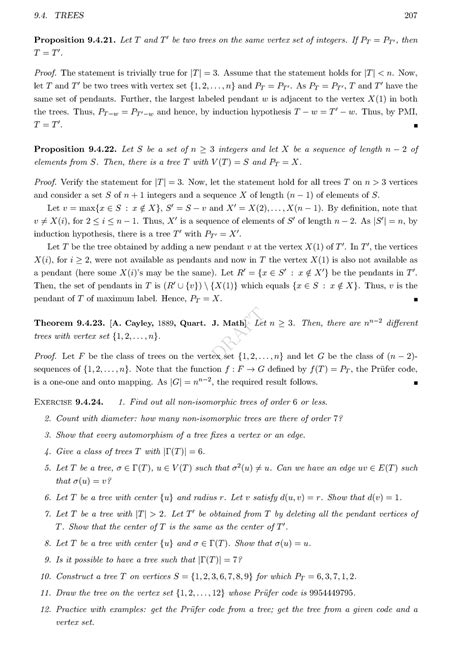 Disc-6 - Lecture notes 2 - DRAFT 9. TREES 207 Proposition 9.4.21′be two ...