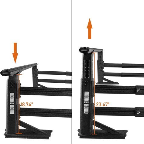 Buy V8 GOD Overland Truck Bed Rack Adjustable Crossbars Rack Luggage ...