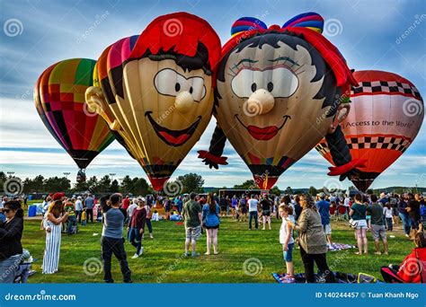 Annual Balloon Festival in Sussex, New Brunswick, Canada. Editorial ...